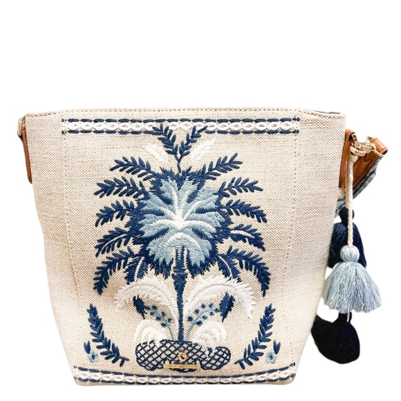 NWOT Spartina 449 Palmetto Peeples Song Palms Bucket Tote - Picture 5 of 10